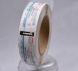 Printing custom adhesive PP vinyl hologram logo anti counterfeit vial packaging label roll supplier