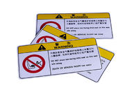 Customized printing outdoor UV resistant warning caution sticker decal supplier