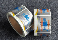 Custom waterproof glossy strong self adhesive PET silver label roll printing supplier
