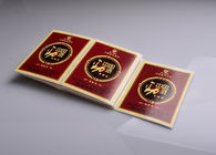 Custom printing glossy varnishing self adhesive special paper chinese wine bottle labels roll supplier
