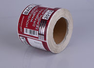 Custom printed adhesive paper silver stamping barcode series code household waste tracking labels supplier
