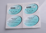 Print adhesive paper oval die cut label sheet for sink polishing paste packaging supplier