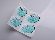Print adhesive paper oval die cut label sheet for sink polishing paste packaging supplier
