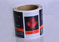 Custom cmyk glossy varnishing spot UV wine bottle packaging sheet roll labels printing supplier