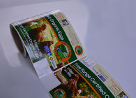 Custom CMYK printed self adhesive paper food product label for eggs packaging supplier