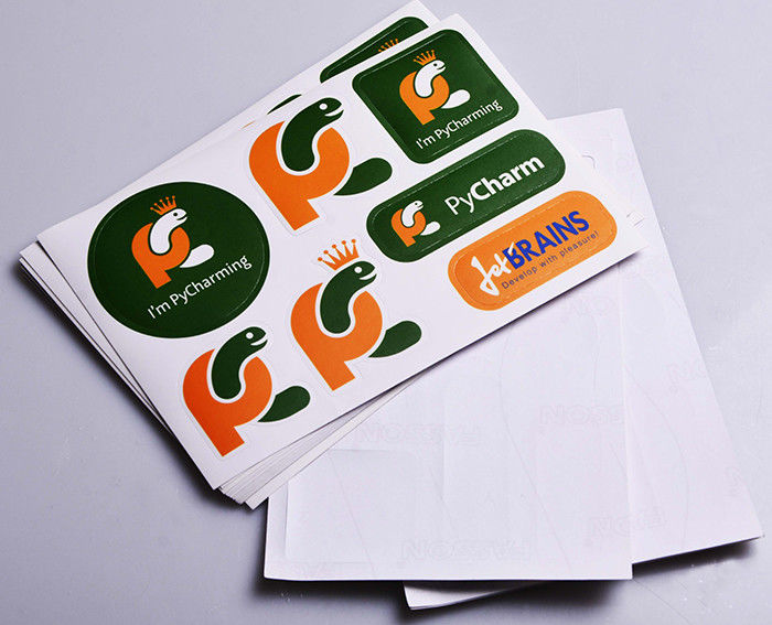 Custom printed matt lamination kisscut design adhesive paper die cut stickers supplier