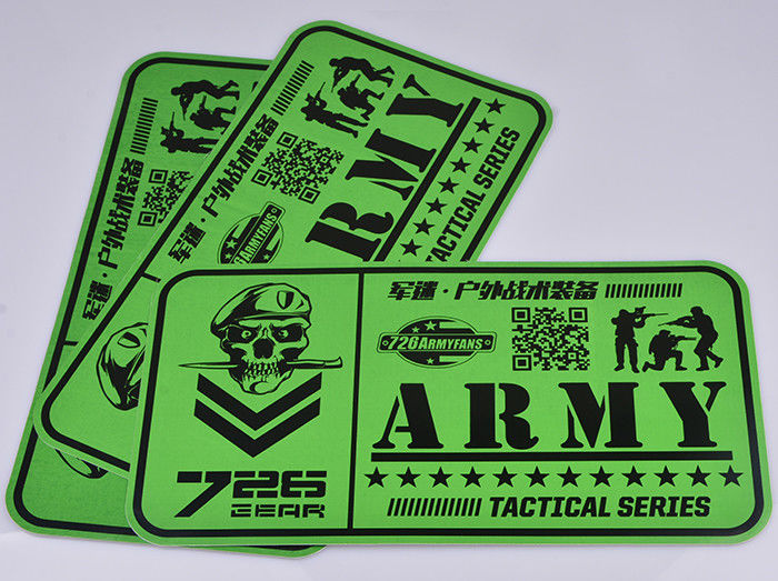 Custom printed green and black color outdoor UV resistant army tactical series advertising sticker decal supplier