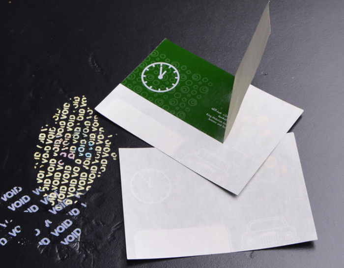 Customized warranty adhesive antifake peef off VOID sticker printing supplier